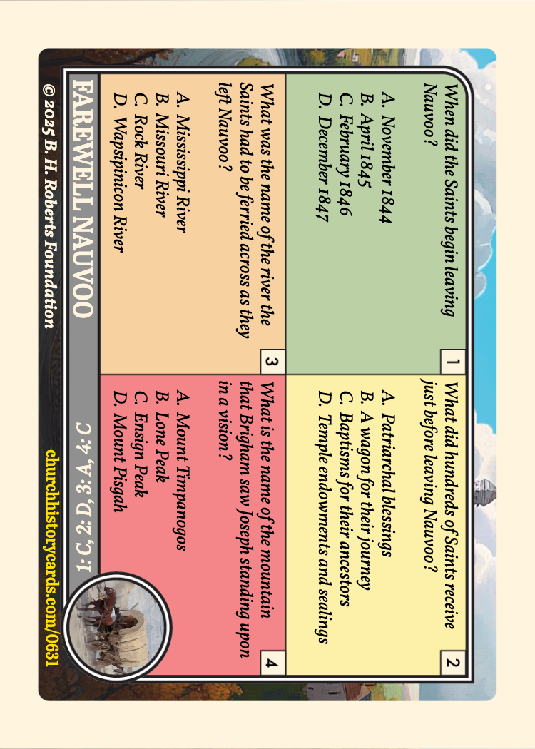 Back of card