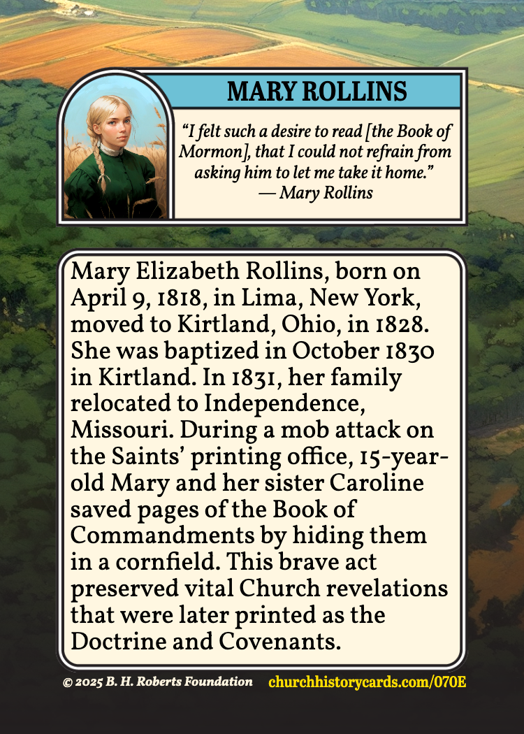 Back of card