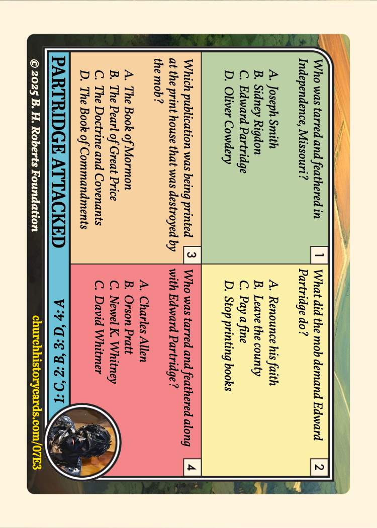 Back of card