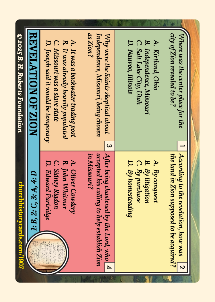 Back of card