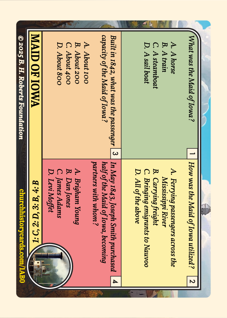 Back of card