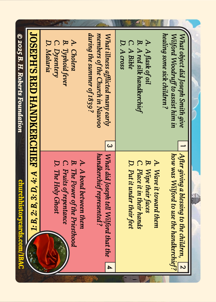 Back of card