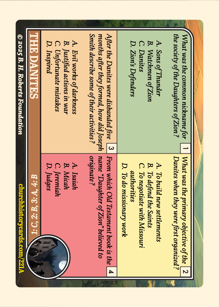 Back of card