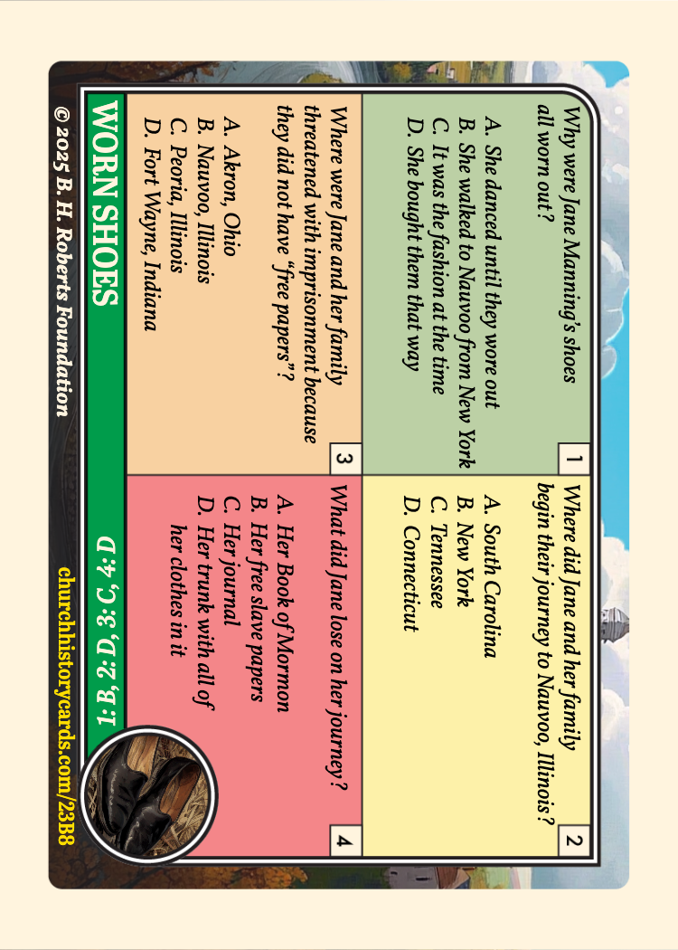 Back of card