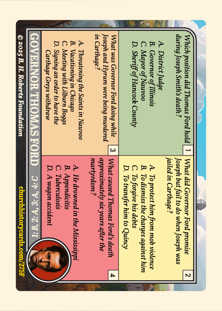 Back of card