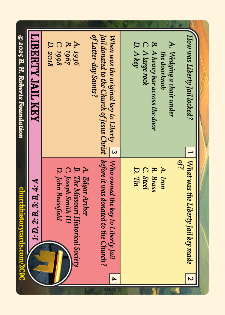 Back of card