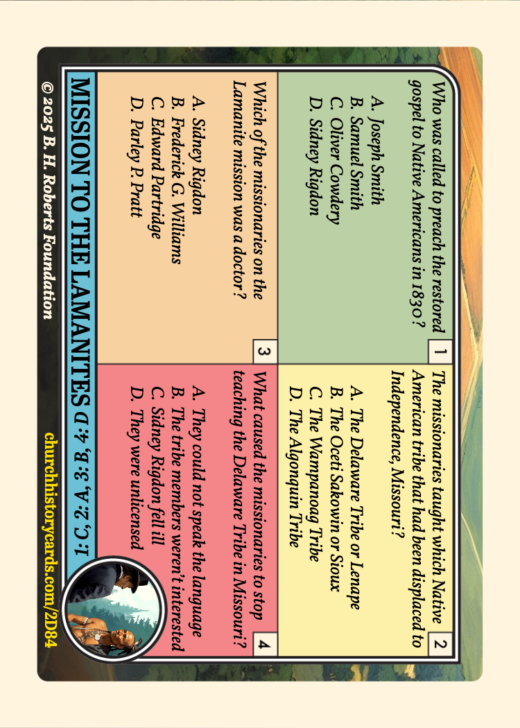 Back of card