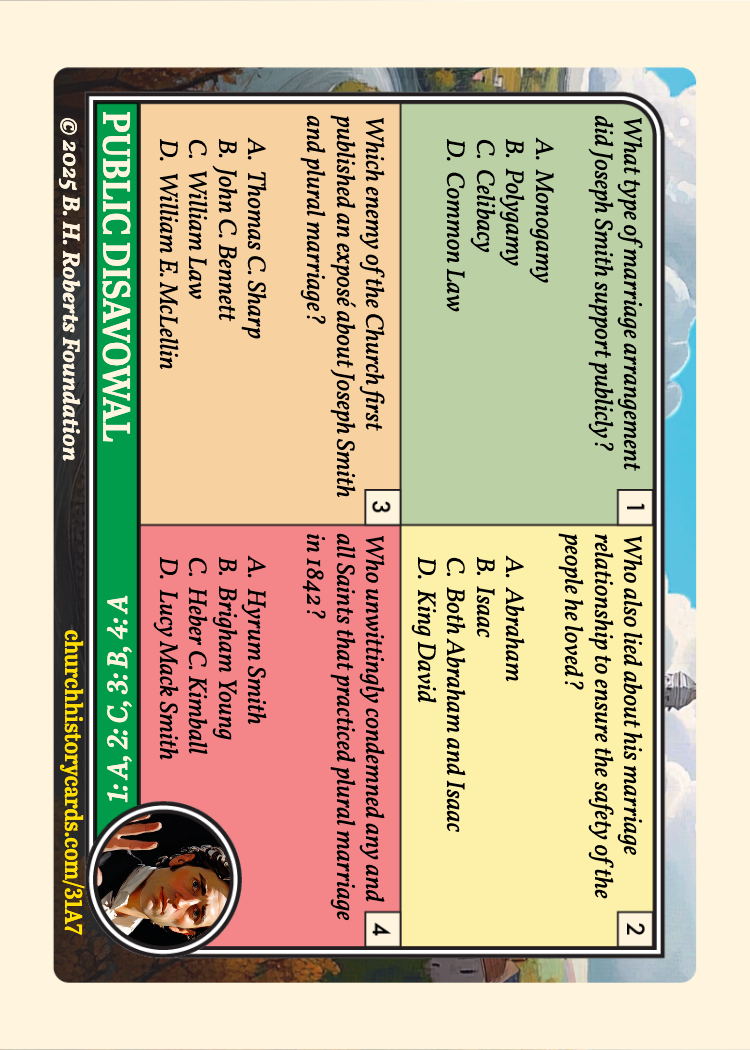 Back of card