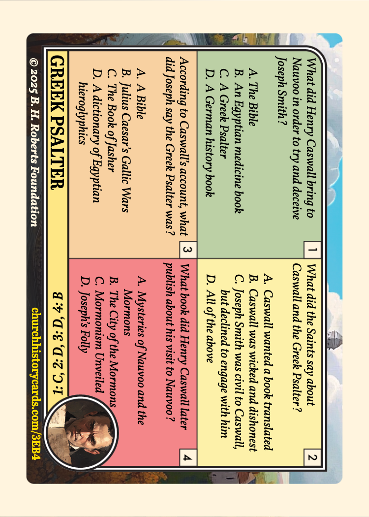 Back of card