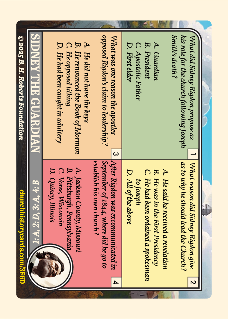 Back of card