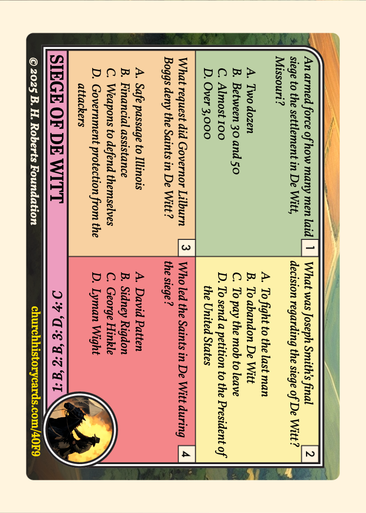 Back of card