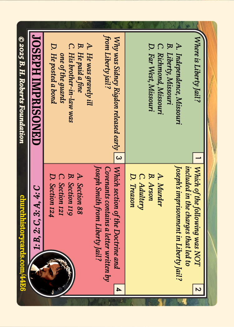 Back of card