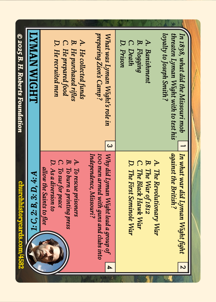 Back of card
