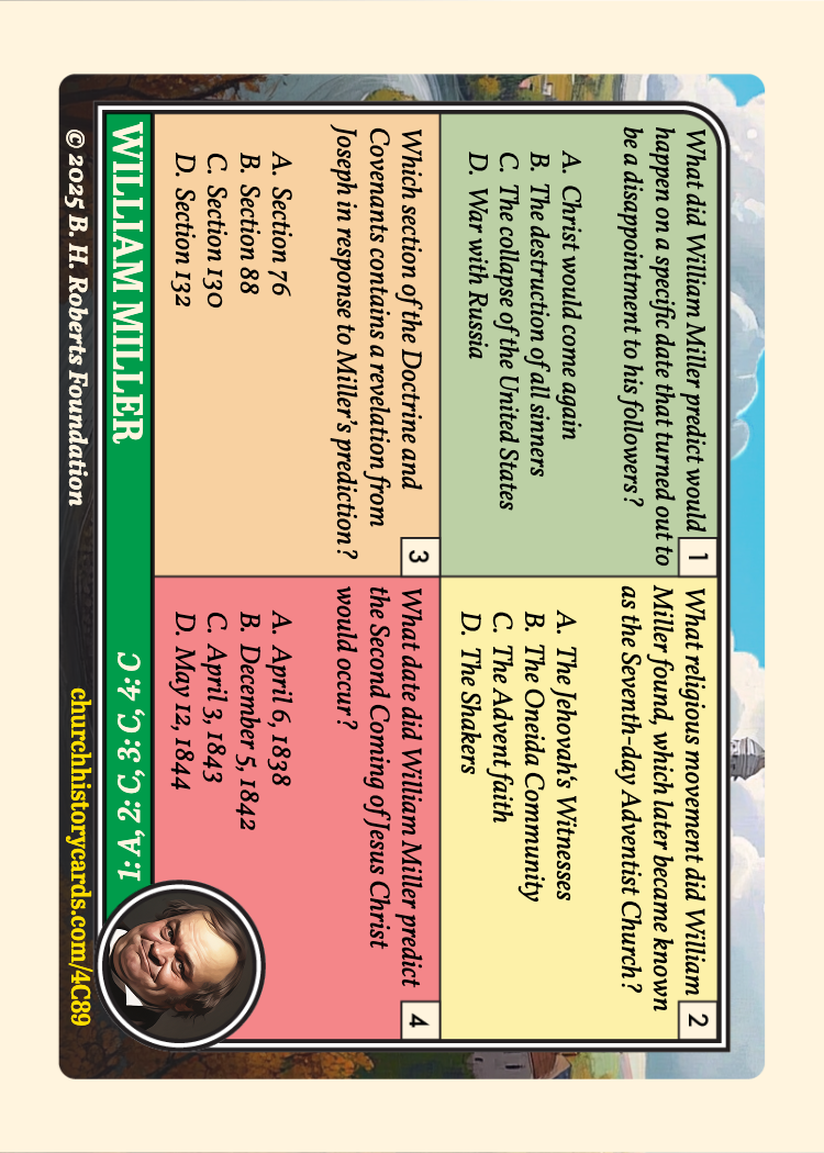 Back of card