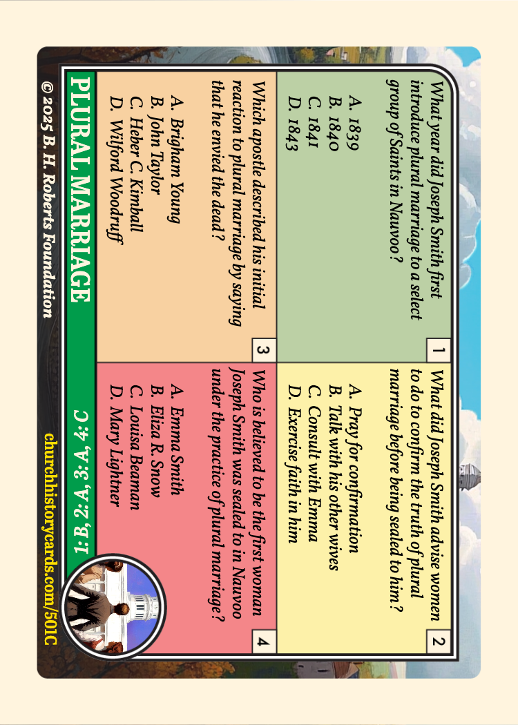 Back of card