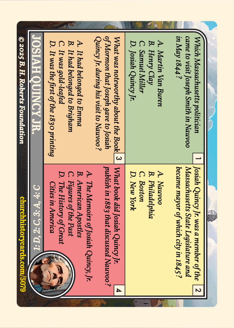 Back of card