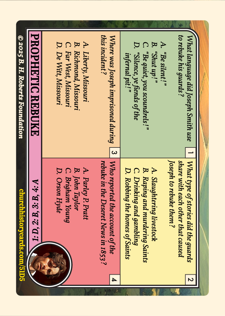 Back of card