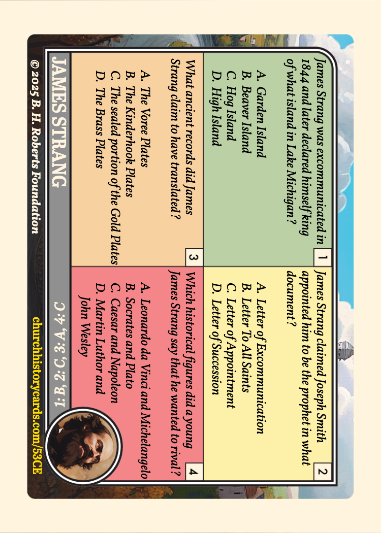 Back of card