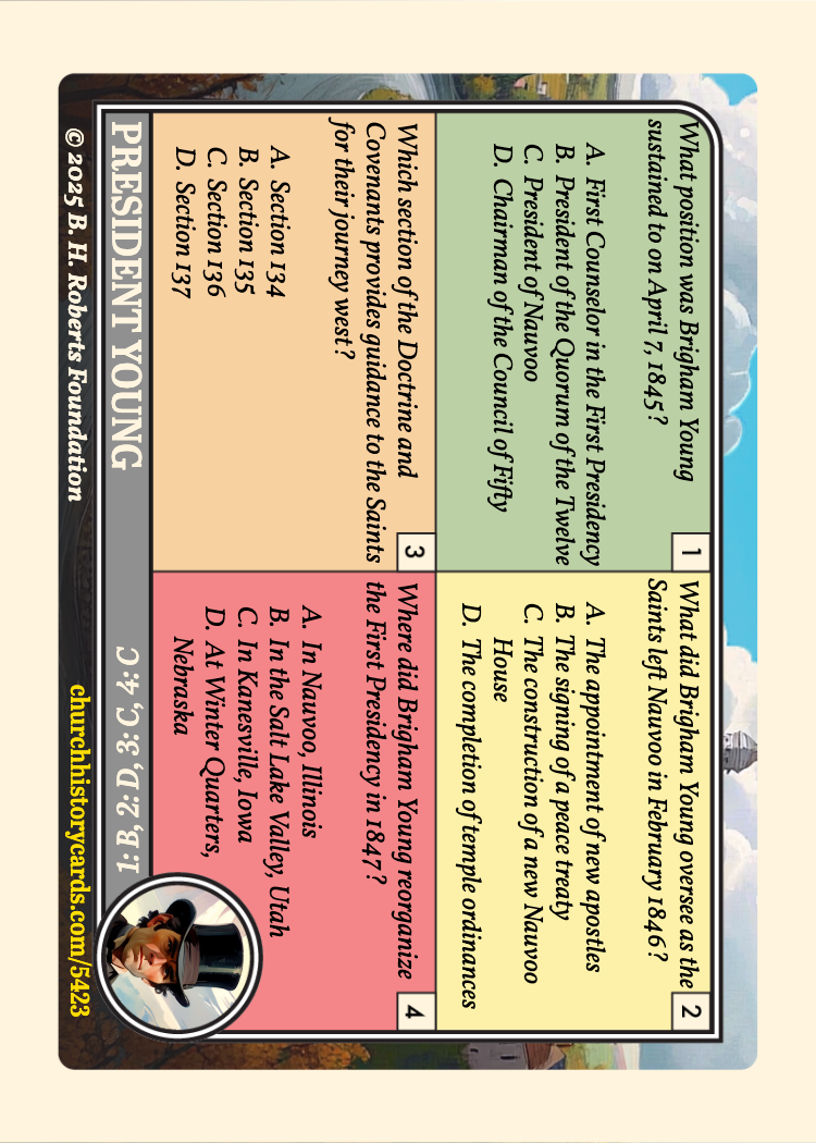 Back of card