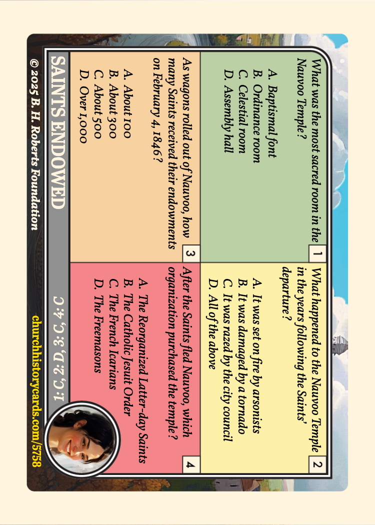 Back of card