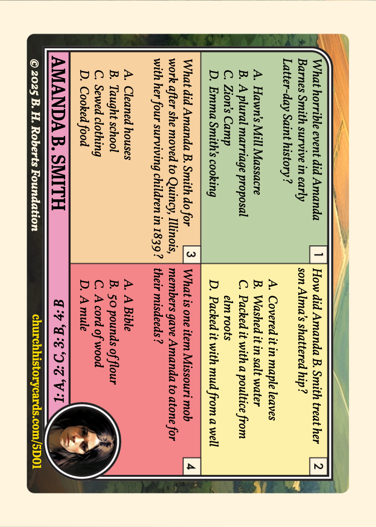 Back of card