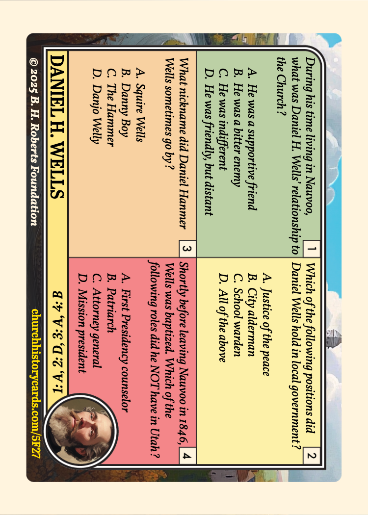 Back of card