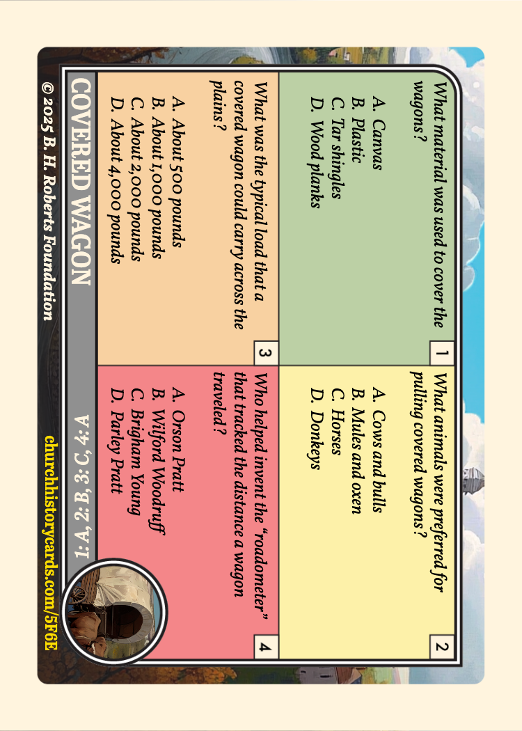 Back of card
