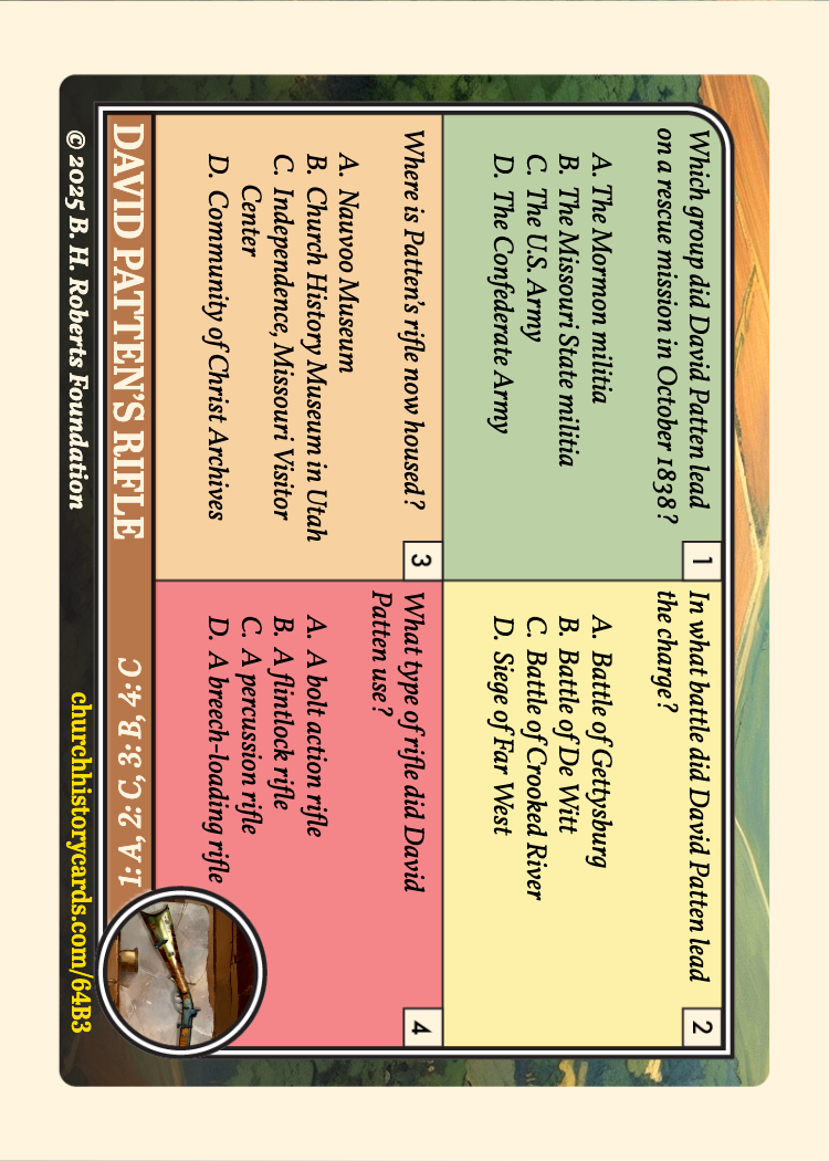 Back of card