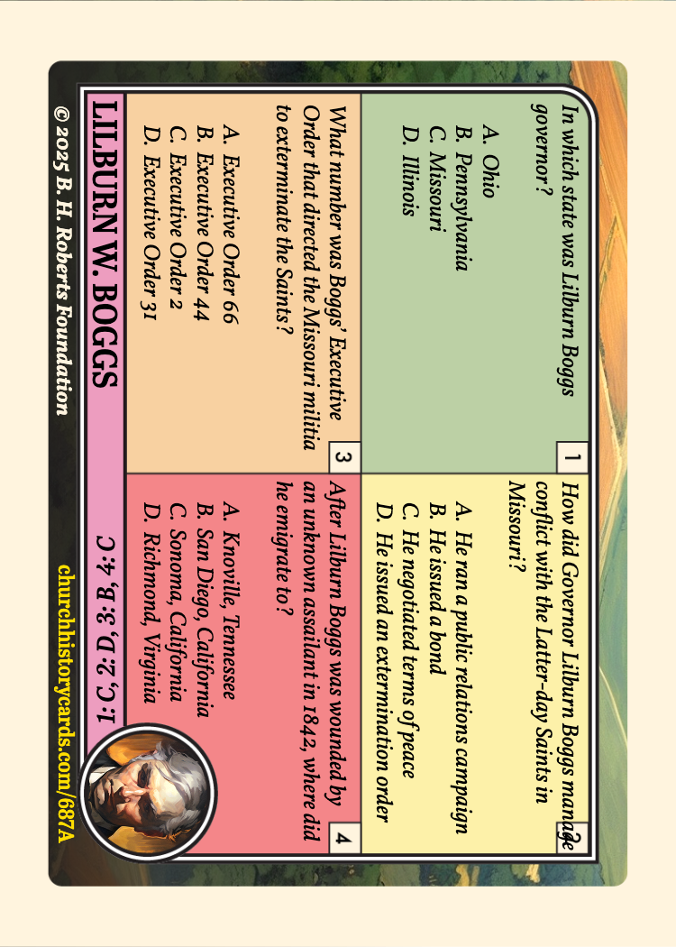 Back of card