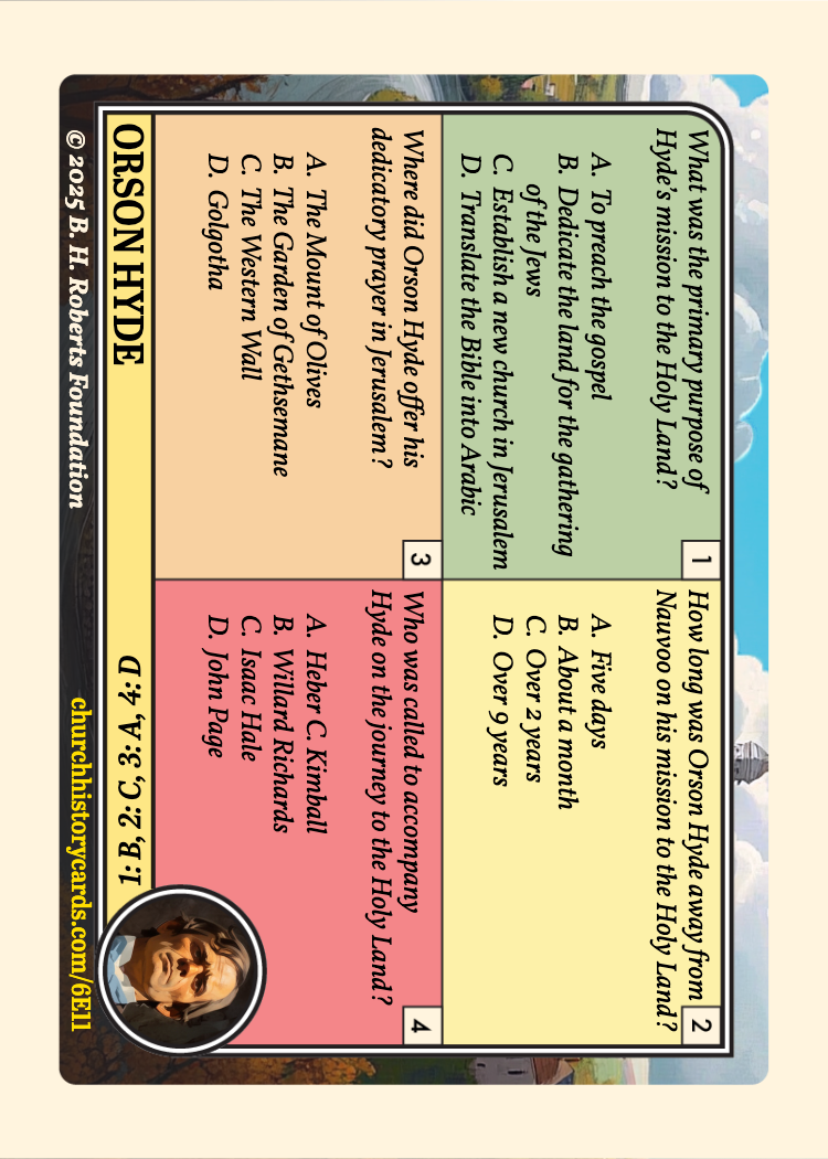 Back of card