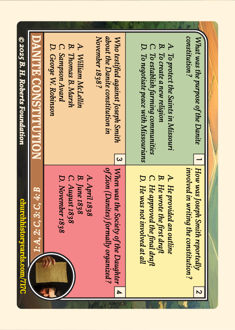 Back of card