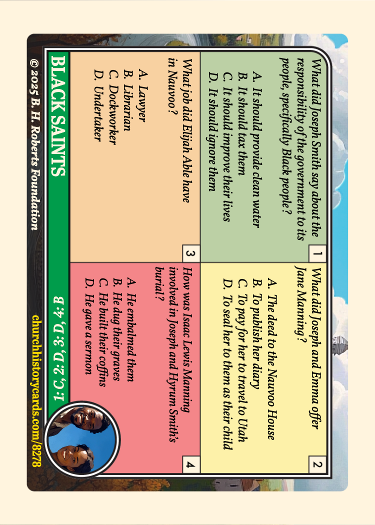 Back of card
