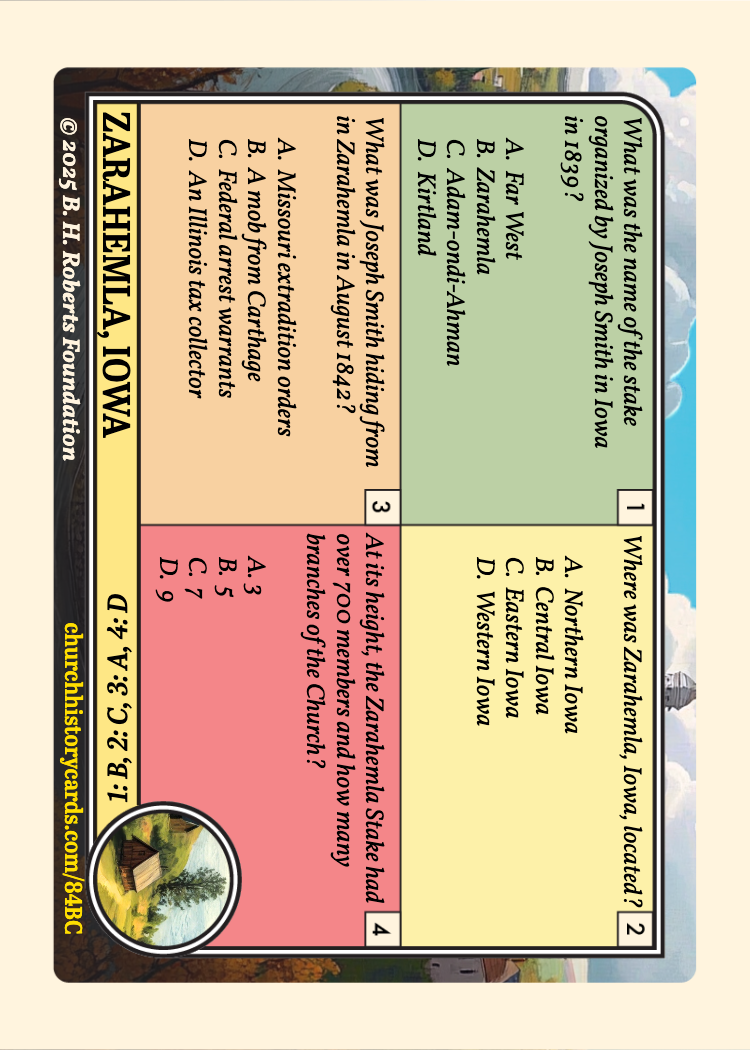 Back of card