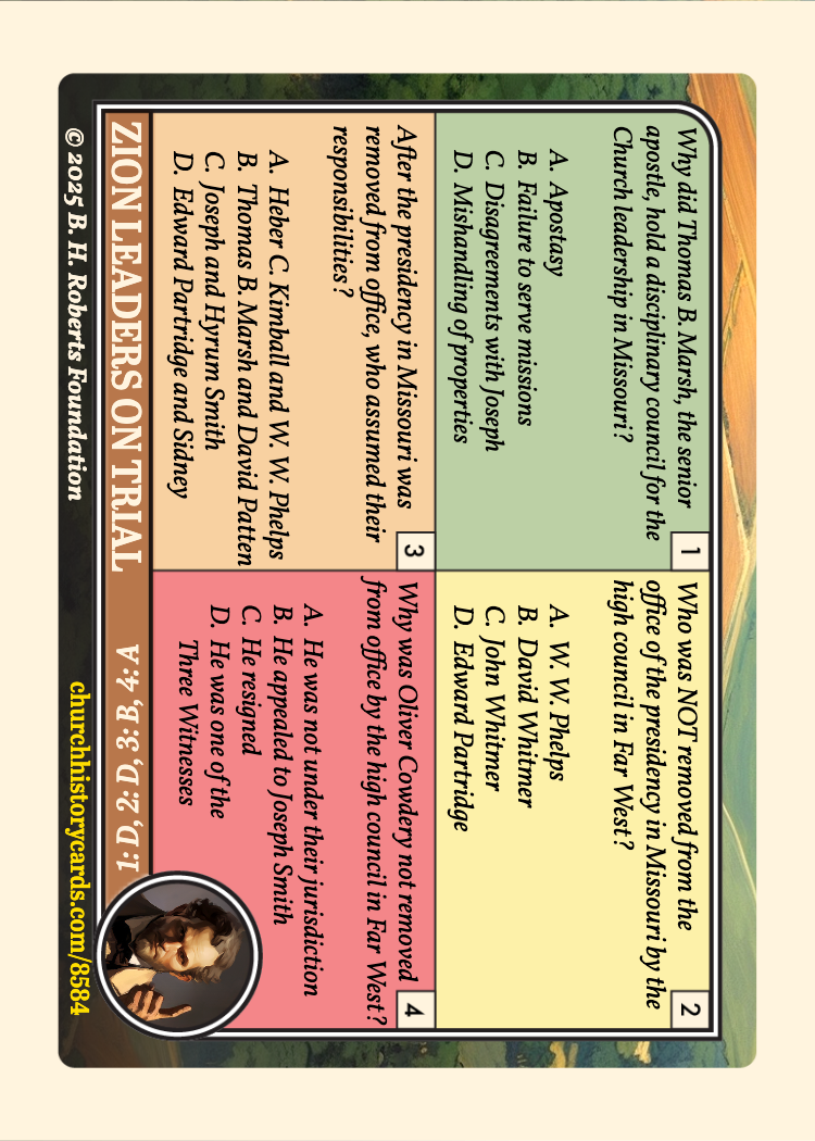Back of card