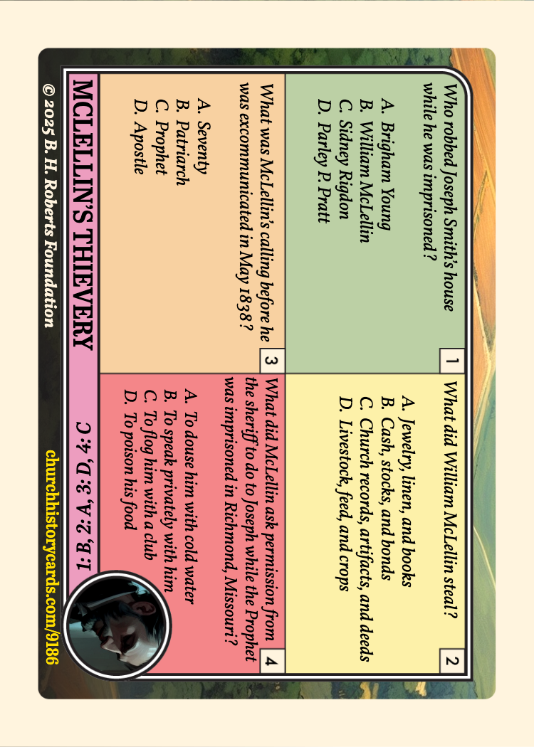 Back of card