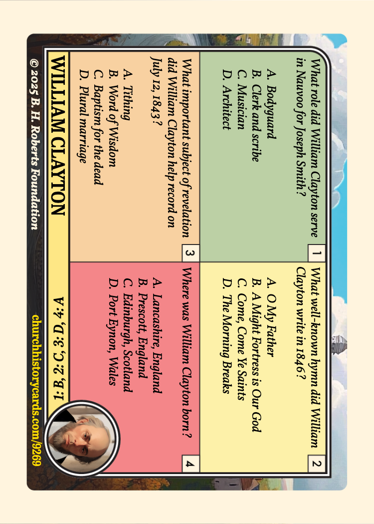 Back of card