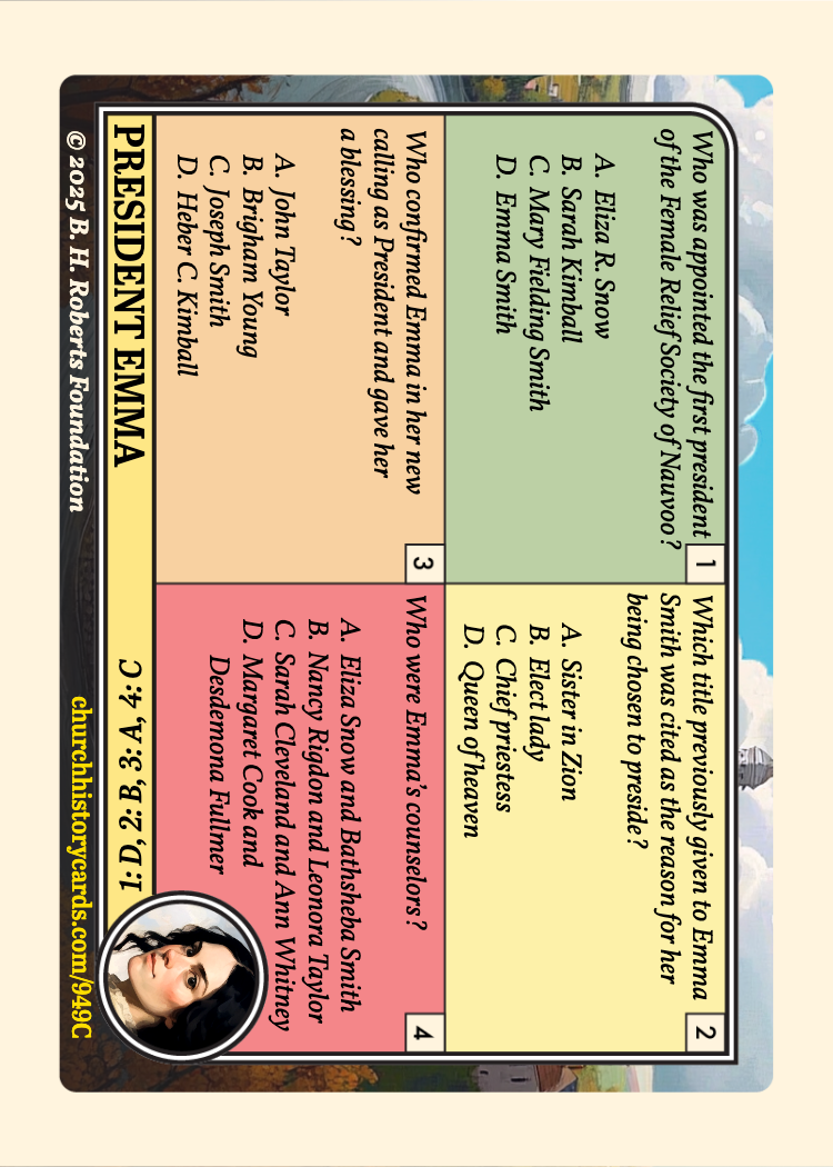 Back of card