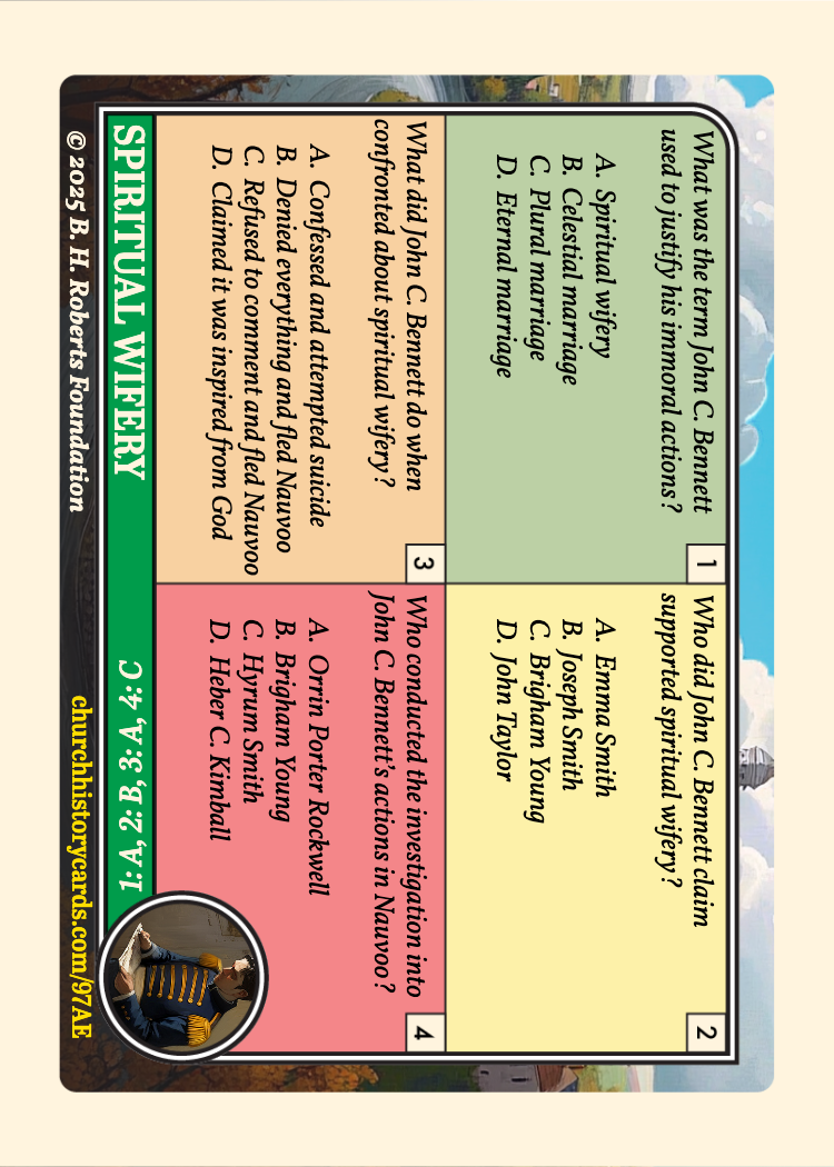 Back of card