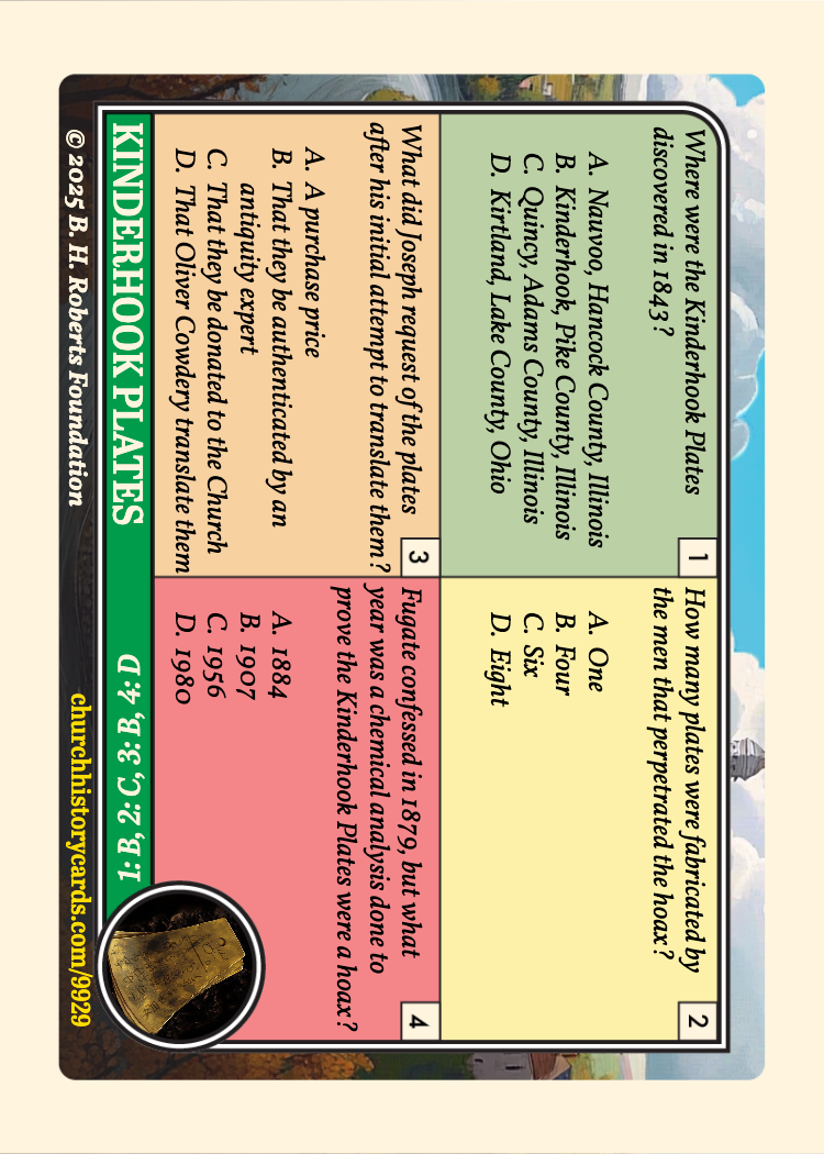 Back of card