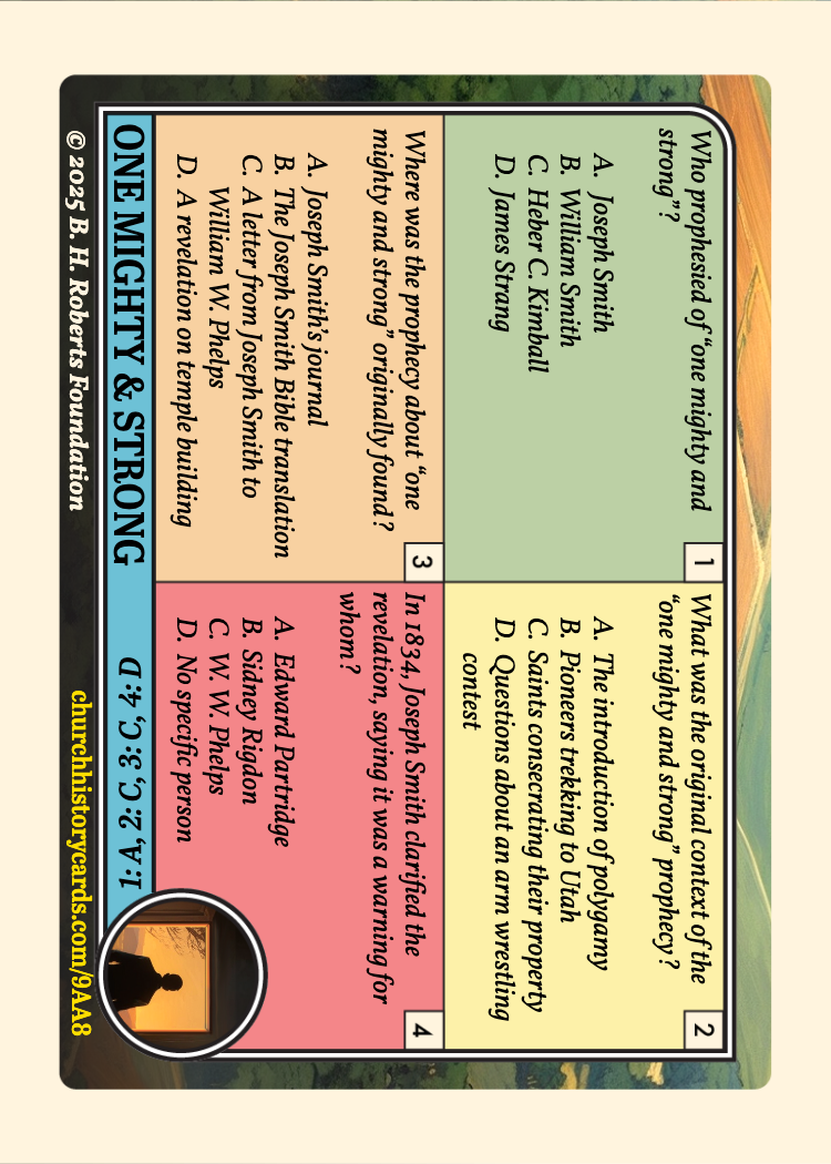 Back of card