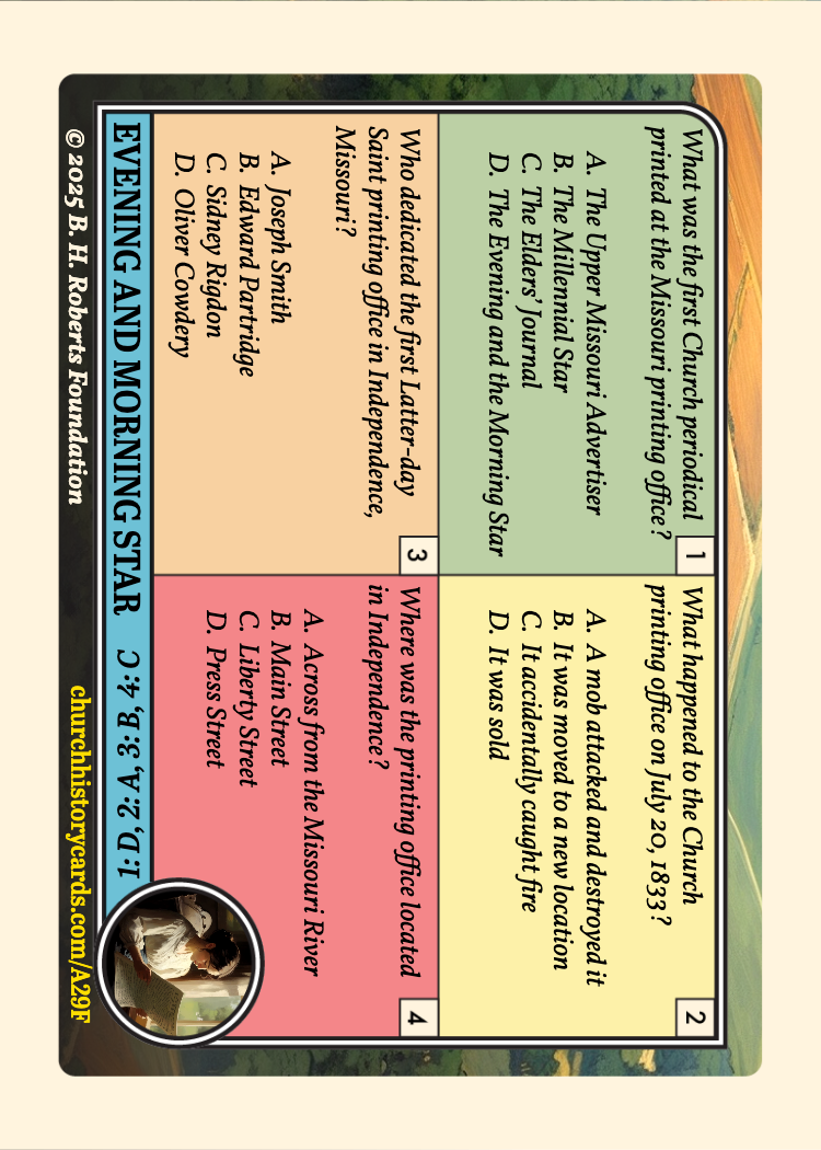 Back of card