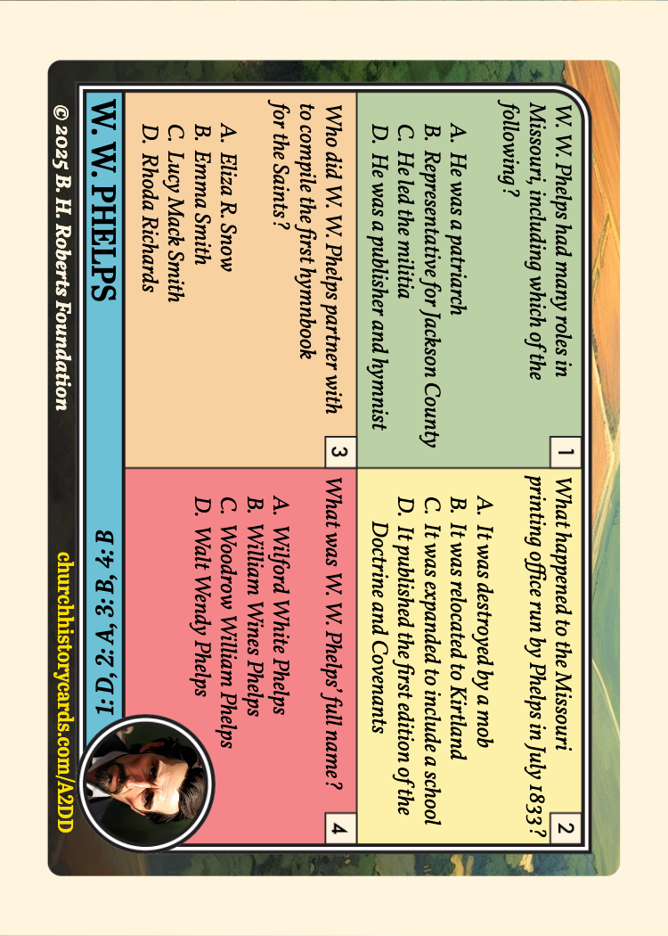 Back of card
