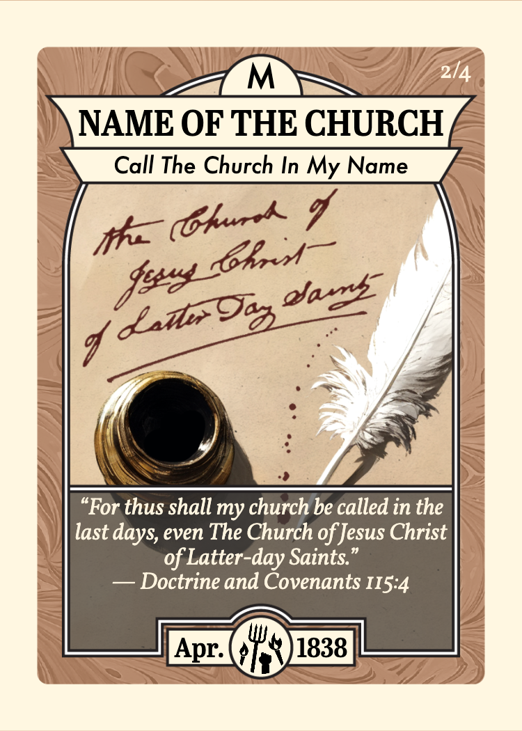 Front of card