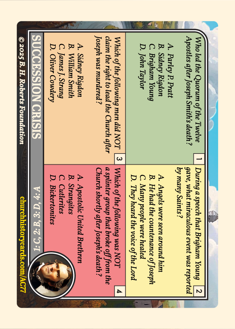 Back of card