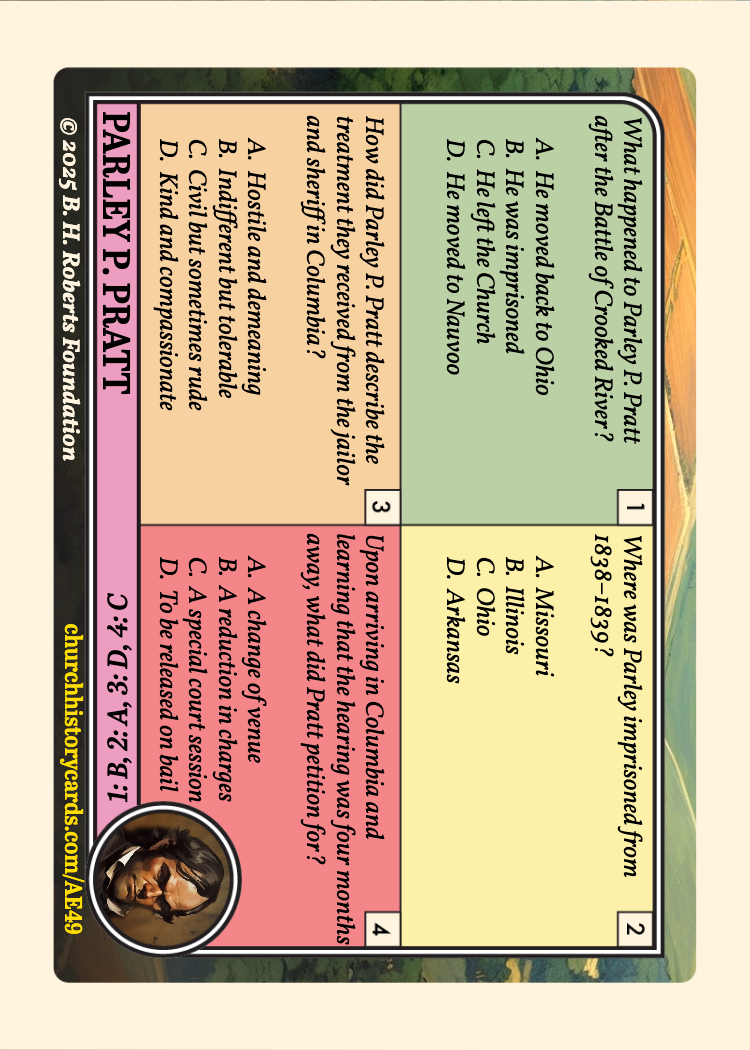 Back of card