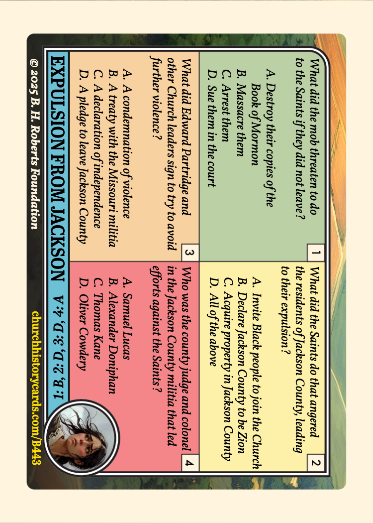 Back of card