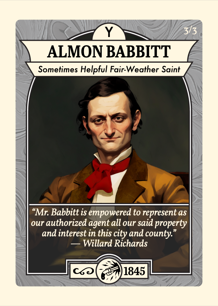 Front of card