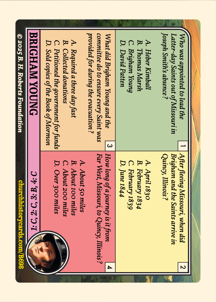 Back of card