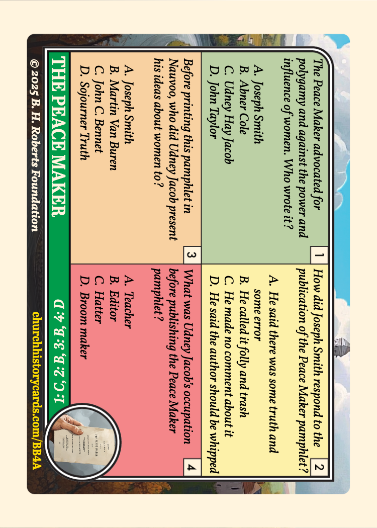 Back of card