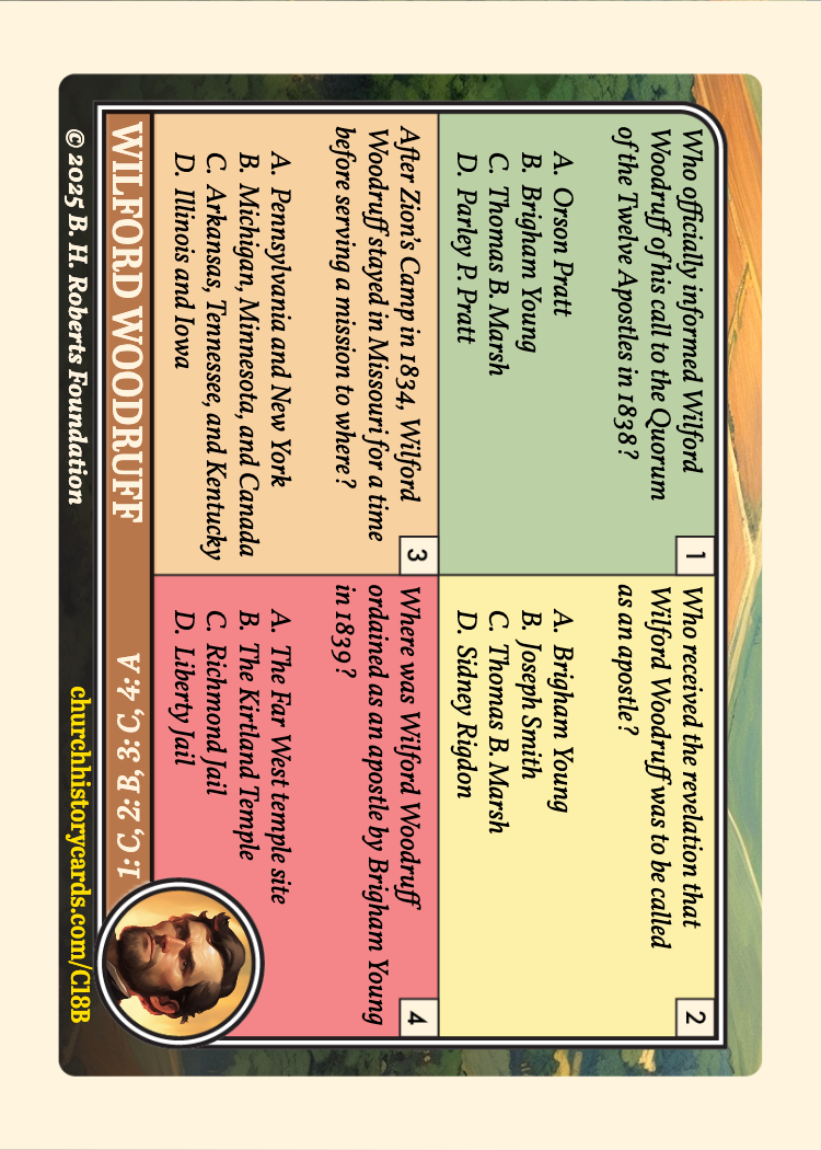 Back of card